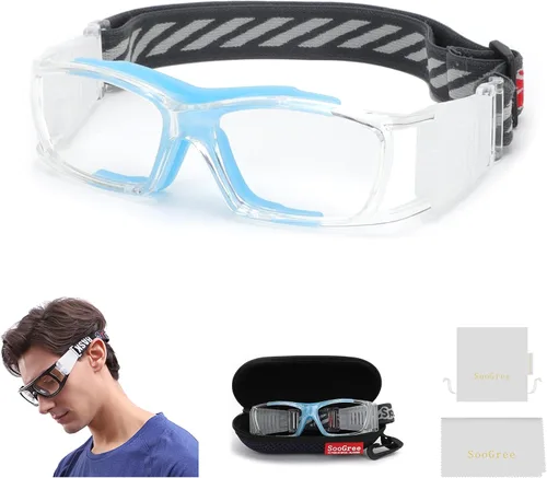Vista 20 de SooGree Sports Goggles Racquetball Glassess Basketball Football Soccer Goggles for Men & Women Adjustable Strap