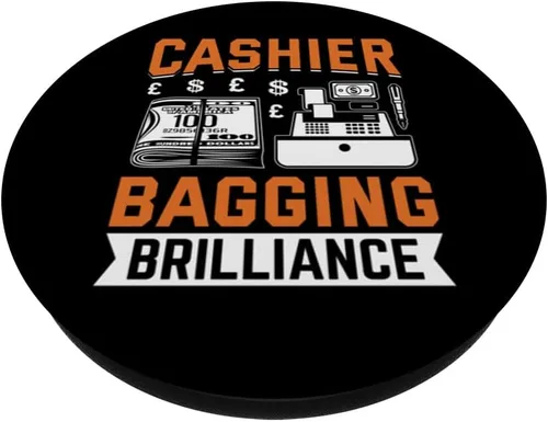 Vista 2 de Cashier Bagging Brilliance PopSockets Adhesive PopGrip