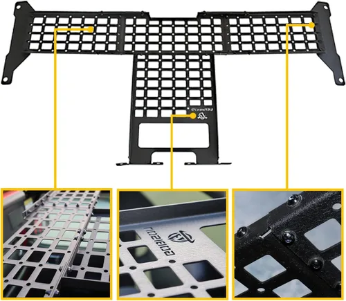 Vista 5 de Molle Panel de techo para Jeep Wrangler JL JLU JT Gladiator 2018-2023 Fácil instalación