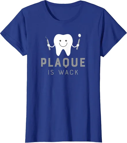 Vista 54 de Plaque is Wack Funny Dental Hygienist T-Shirt Asphalt Grey
