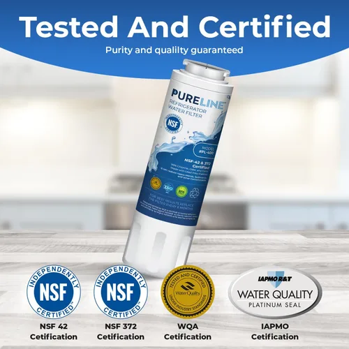 Vista 2 de Pureline Repuesto EDR4RXD1 para filtro Everydrop 4, UKF8001, UKF8001AXX-750, UKF8001AXX-200, Maytag UKF8001, Whirlpool EDR4RXD1, 4396395, Kenmore