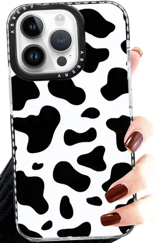 Vista 16 de Abbery Diseñado para iPhone 8 Plus/7 Plus/6 Plus/6S Plus Funda transparente con estampado de vaca, linda funda protectora de silicona TPU