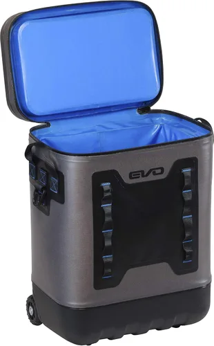 Vista 5 de Evolution - Hielera con ruedas EVO, de alta calidad, resistente a fugas, con parte superior moldeada de ABS, 8 bucles para accesorios, mango
