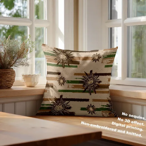 Vista 127 de Batmerry Autumn Pumpkin Templeton Throw Pillow Covers, Green Leaves Paths Forests Decorative Pillow Covers Digital Printing Blended for Couch Sofa
