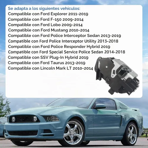 Vista 2 de DICMIC Actuador de pestillo de bloqueo de puerta delantera izquierda del lado del conductor compatible con Ford Explorer 2011-2019 Ford F-150