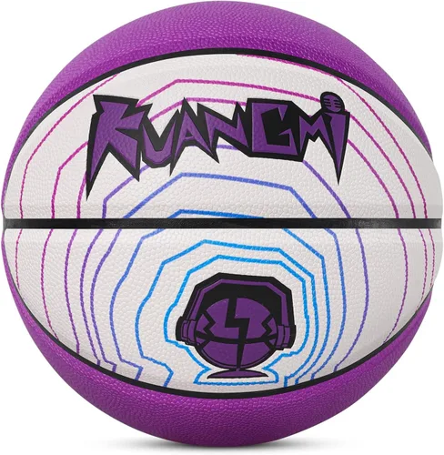 Vista 9 de Kuangmi Hip-hop Street Basketball, Standard Official Size 7 29.5", Indoor & Outdoor Street Basket Ball