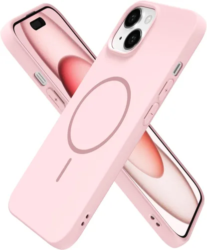 Vista 66 de Oakxco Funda de Silicona Mag Safe para iPhone 12 Pro Max, Funda Magnética Delgada y Fina Compatible con Carga Inalámbrica MagSafe, Bonita Funda