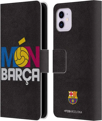 Vista 63 de Head Case Designs Funda de piel con licencia oficial del FC Barcelona Ball Pattern Campions compatible con Apple iPhone 11
