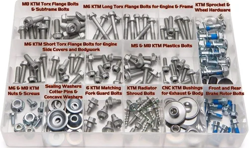 Vista 2 de Kit de pernos Specmoto. Compatible con: KTM y Husqvarna Model Series Dirt Bike (1996-presente)