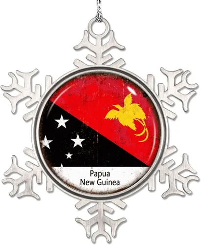 Vista 11 de Adornos de Navidad con bandera palestina 2023, adorno de copo de nieve para decoración de árbol de Navidad, decoración de árbol de Navidad