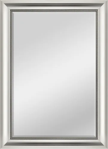 Vista 46 de MCS Simplicity - Espejo de pared grande de 21.5x25.5 pulgadas, espejo negro con detalle biselado, espejo para colgar en pared vertical u horizontal