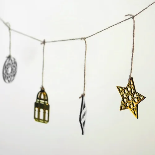 Vista 2 de 22 adornos brillantes de Ramadán, decoración de Ramadán, decoración de Eid, regalos de Eid, Ramadán Kareem, Ramadán Mubarak, Eid Mubarak, arte