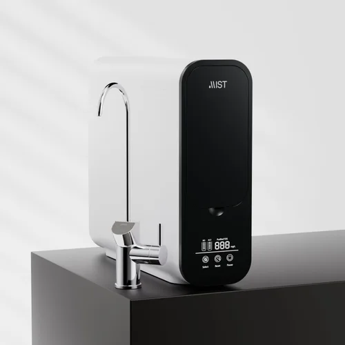 Vista 2 de Mist - Filtro de agua de ósmosis inversa, filtración de agua debajo del fregadero, sistema de ósmosis inversa sin tanque, 2:1 puro para drenar