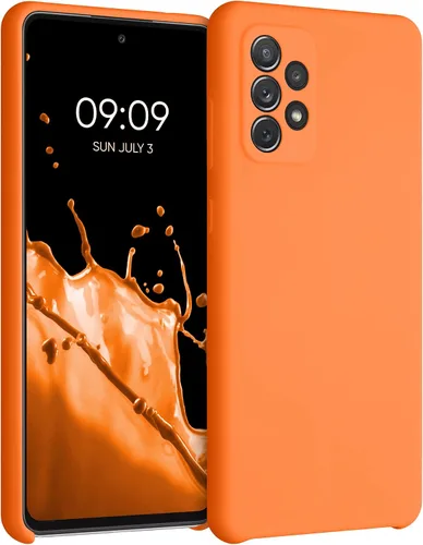 Vista 25 de kwmobile Funda Compatible con Samsung Galaxy A14 5G - Funda de teléfono de TPU y silicona con acabado suave - Verde Lima
