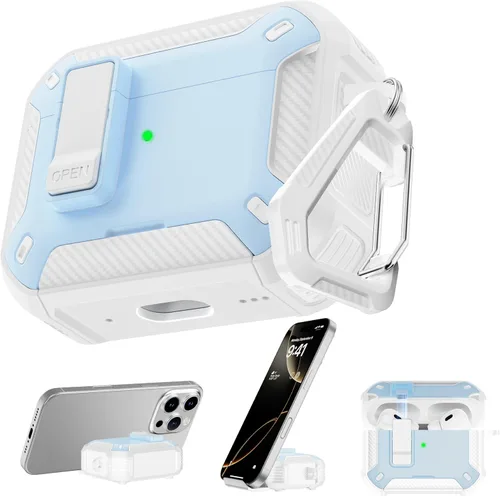 Vista 47 de RFUNGUANGO Fundas protectoras para Airpods de 2ª y 1ª generación, color 2º -Blanco