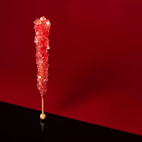 Vista 7 de Candy Envy - Palitos de azúcar Red Rock Candy - Sabor a fresa - 12 Indiv. envueltos