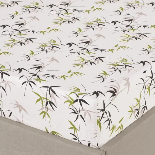 Vista 2 de Helecho 100% algodón tamaño queen juego de sábanas 300 hilos individual capas de lana con hasta 16" bolsillo profundo sábanas de cama