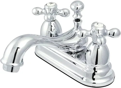 Vista 11 de Kingston KS3607AX - Grifo de baño central de 4 pulgadas, latón cepillado Cobrizo cepillado