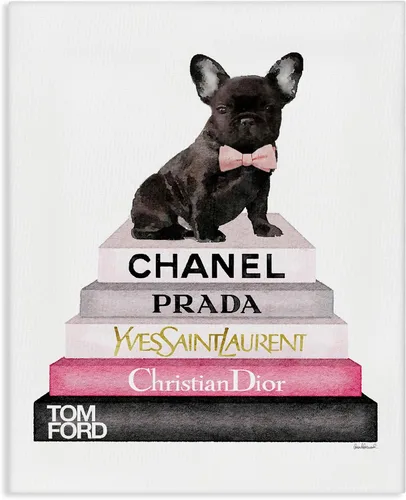 Vista 19 de Stupell Industries Fancy Boston Terrier - Estantería para perros, diseño de Amanda Greenwood Stupell Industries · By Amanda Greenwood · Ready to