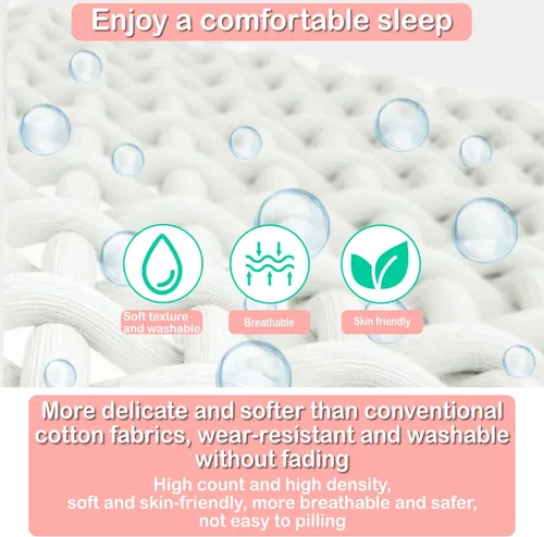 Vista 5 de Almohada de maternidad de embarazo para dormir, soporte para caderas, espalda, piernas, con funda desmontable y ajustable
