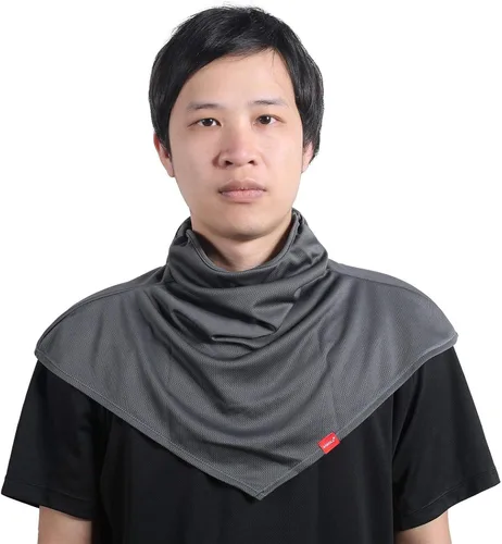 Vista 4 de AIWOLU Pasamontañas para protección solar transpirable cuello largo para hombre