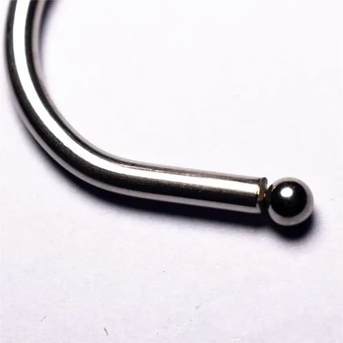 Vista 3 de Ganchos en S de metal para colgar (paquete de 12) de acero inoxidable grande de 6 pulgadas con tapón redondo antideslizante para armario, ropa