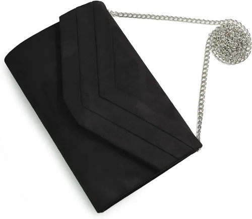 Vista 7 de Milisente - Cartera de noche para mujer, monedero de gamuza en bandolera