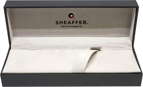 Vista 4 de Sheaffer Bolígrafo de punta redonda cromada grabada intensamente con tapa cromada y ribete Cromo grabado