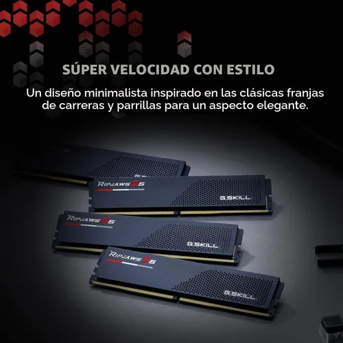 Vista 3 de G.SKILL Ripjaws S5 Series DDR5 RAM (Intel XMP 3.0 & AMD Expo) 64GB (2x32GB) 6000MT/s CL36-36-36-96 1.35V Memoria de computadora de escritorio U-DIMM