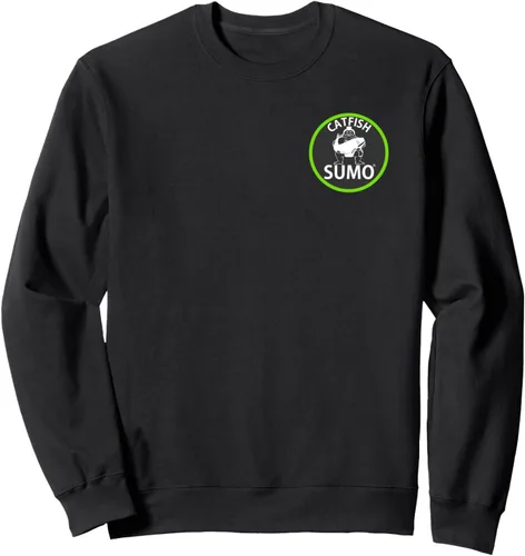 Vista 2 de Catfish Sumo Sudadera de campeones pesados, parte delantera y trasera, Negro