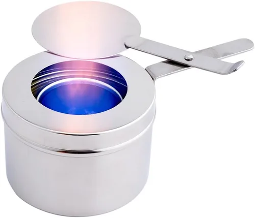 Vista 5 de Restaurantware Met Lux - Plato de 9 cuartos de galón, 1 bandeja de inducción lista para servir – Marco rectangular plegable de acero inoxidable