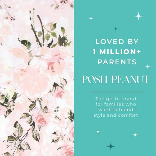 Vista 14 de Posh Peanut Pijamas para niñas, suaves, de viscosa de bambú para niños, pijamas a juego de manga larga para niñas