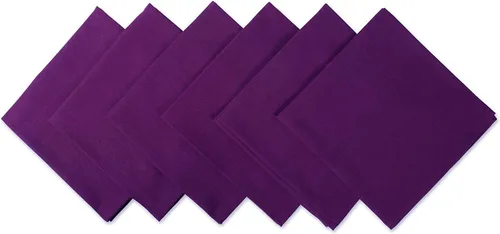 Vista 33 de DII - Juego de servilletas de colección sólida, 20x20 pulgadas, Azul ancla, 6