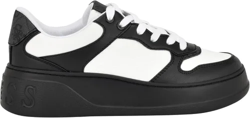 Vista 5 de GUESS US Cleva Logo - Tenis bajos para mujer, Wht Floral