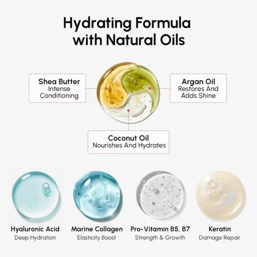 Vista 6 de MAREE Mascarilla capilar de acondicionamiento profundo para el tratamiento del cabello dañado – Cuidado del cabello con queratina para hidratar