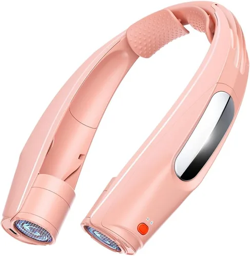 Vista 11 de ZEEFO Ventilador de cuello portátil, ventilador personal manos libres, funciona con batería de 6000 mAh, ventilador recargable USB con 6 velocidades