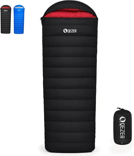 Vista 10 de Down Sleeping Bag for Adults, 600 Fill Power Ultralight Backpacking Negro