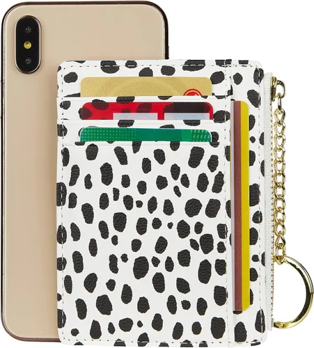 Vista 5 de Cartera minimalista para mujer, 8 tarjetas, monedero, monedero, bolsillo frontal, Casual