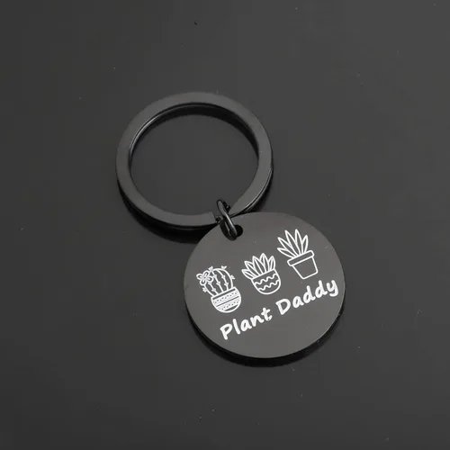 Vista 4 de Lywjyb Birdgot Plant Daddy Regalo para amantes de las plantas, llavero de plantas suculentas, regalo para hombres