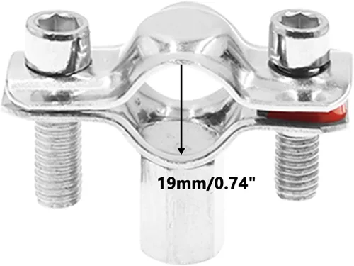 Vista 2 de 304 - Soporte de tubo de acero inoxidable 304, soporte de correa de tubo resistente, colgador de tubo de anillo dividido duradero, 4 soportes