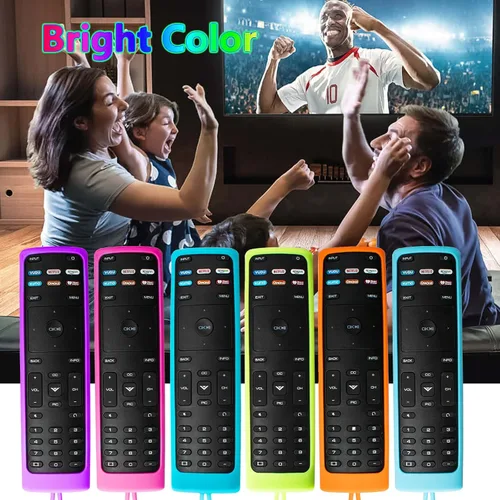 Vista 7 de Paquete de 2 fundas para control remoto Vizio, compatible con Vizio Remote Case XRT136 / XRT140 Series Universal Smart TV Control Funda de silicona