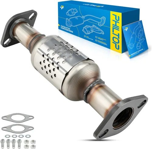 Vista 102 de PHILTOP Convertidor Catalítico de Ajuste Directo para Murano 2009 2010 2011 2012 2013 2014 3.5L, Cáscara de Acero Inoxidable Aluminio 203-1010