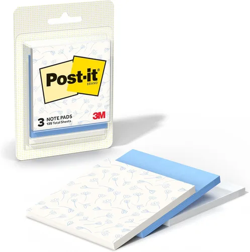 Vista 7 de Post-it Patrones pulidos, 3 x 3 pulgadas, 3 blocs de notas adhesivas