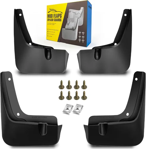 Vista 35 de Aleta de lodo Compatible con 2009-2010 Do-dge Ram 1500/2500/3500, 11-18 Ram 1500/2500/3500, Compatible con ruedas traseras simples, No es compatible