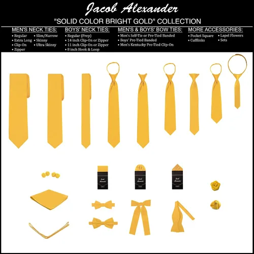 Vista 157 de Jacob Alexander Corbata regular de los hombres de color sólido