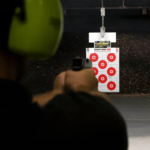 Vista 3 de Sight Seer Objetivos de Tiro de Papel Bullseye para Pistola y Rifle 19"x25