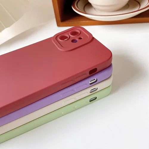 Vista 3 de DEFBSC Compatible con iPhone 12 de 6.1 pulgadas, funda de silicona líquida, funda protectora para cámara, protección de cuerpo completo de goma