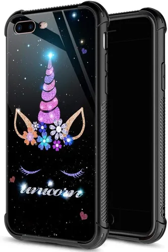 Vista 17 de ZHEGAILIAN Funda para iPhone 7/8 Plus, protección de grado militar, esquinas a prueba de golpes, funda antiarañazos para iPhone 7/8 Plus, girasol