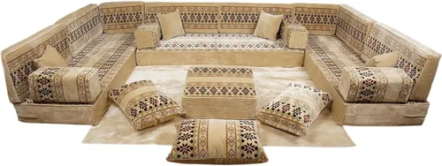 Vista 27 de arabicsofa Cojines Majlis de piso tradicionales: asientos modulares Diwan seccionales