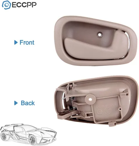 Vista 5 de ECCPP Manijas de puerta de repuesto para Toyota Corolla 1998-2002 beige (2 unidades)